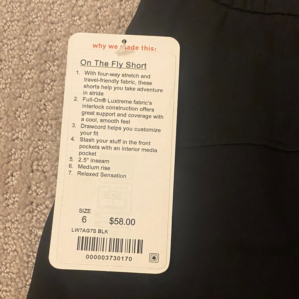 NWT Lululemon Shorts - Picture 4 of 6
